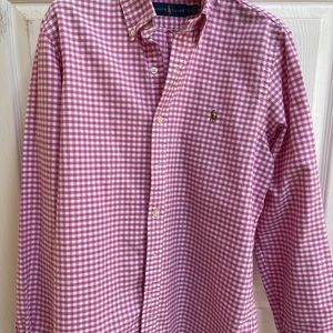 Men’s Gingham Oxford button down shirt